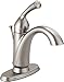 Delta Faucet Haywood Single Hole Bathroom Faucet Brushed Nickel, Single Handle Bathroom Faucet, Diamond Seal Technology, Drain Assembly, Stainless 15999-SS-DST