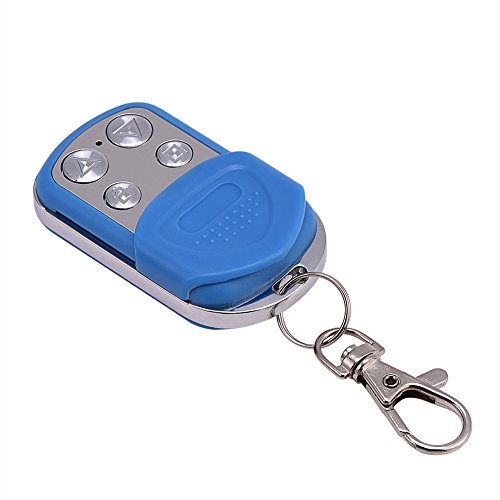 Delaman Car Alarm, Portable 433.92MHz 4 Channels RF Wireless Remote Control Duplicator for Garage Doors Gates Cars Alarm Systems (Blue)