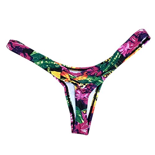Boomboom Women Brazilian Bikini Bottom Thong Swimsuit Trunks Briefs (XL, D) - Thumbnail 3