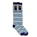 Doctor Who Knee Tardis Stripe Knee High Socks, Shoe size 4-10