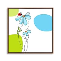 Framed Canvas Wall Art Cartoon Pattern Canvas Prints Home Artwork Decoration for Children's Room,Bedroom - 16x16 inches