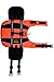 Dog Life Jacket with Reflective Strips for Dogs, Bright Color Safety Vest, Orange L