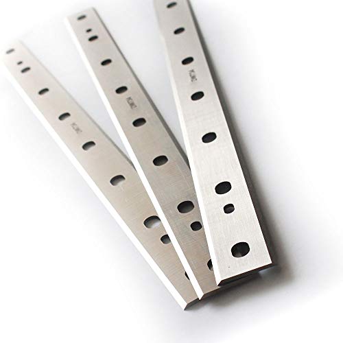 OSCARBIDE Planer Blades for DW734 Planer DW7342 12-1/2 inch HSS Planer Knives Replacement 2 Cutting Edges 12-1/2''x7/8''x1/16'',3pcs/set