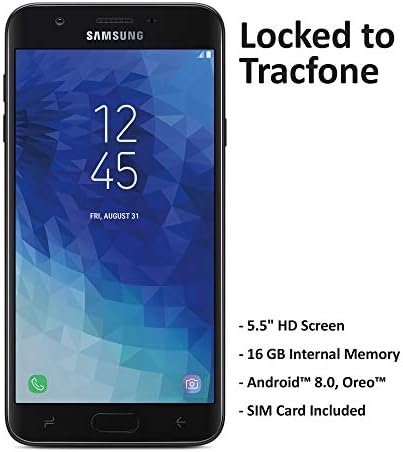 Tracfone Carrier-Locked Samsung galaxy J7 Crown 4g Lte Prepaid Smartphone - Black - 16gb - Sim Card Included - Cdma