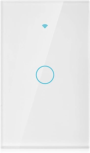 Smart Home Gerte WiFi Schalter wasserdichtes LED Hintergrundbeleuchtungsdesign Remote OnOff fr Alexa fr IOS fr Googlewhite U S regulations