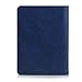 EpicGadget RFID Blocking Premium Leather Passport Holder Travel Wallet Cover Case (Navy Blue)