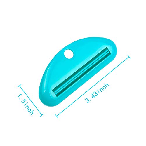Tanlee 10 Pieces Toothpaste Tube Squeezer Toothpaste Clips Extruders Toothpaste Tube Cleanser Dispenser, 5 Colors