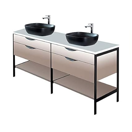 Countertop In White Solid Surface Stone Or Quartz For Vanity Nav