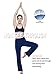 HISKYWIN Inner Pocket Yoga Pants 4 Way Stretch Tummy Control Workout Running Pants, Long Bootleg Flare Pants Indigo Blue-XLthumb 4