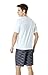 TM-MSS01-WHT_Large Tesla Men's UPF 50+Swim Shirt Loose-Fit Swim Tee Rashguard Top MSS01