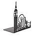 Y-H 1Pair Big Ben and London Eye Non-Slip Iron Bookends, Novelty Vintage Black Bookend As Book Stand for Stationery Home and Office