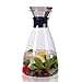 Al Faro 35oz Glass Carafe, Teapot and Decanter - 3-in-1 Pitcher for Water, Juice, Tea, Coffee, Wine - With Bonus Bamboo Coaster - Perfect Gift