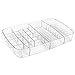 InterDesign Rain Cosmetic Organizer Tray for Vanity Cabinet to Hold Makeup, Beauty Products - Clear
