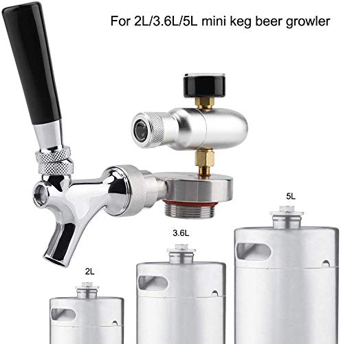 AIOXY-Beer-Spear-Wasserhahn-CO2-Injektor-Spears-Wasserhahn-Edelstahl-Bierspender-Wasserhahn-Spender-Kit-fr-2-l36-l4-l-Mini-Fass-Bierzuchtler