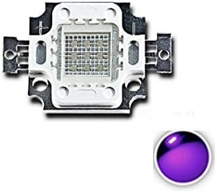 Hitommy 10W UV Purple LED COB Bead Light High Power Ultraviolet DIY Lamp Chip - 400-405NM