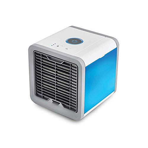 Summer USB Mini Portable Air Conditioner Humidifier Purifier 7 Colors Light Desktop Air Cooling Fan,Air Cooler Fan,for Office Home, WOZUIMEI