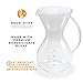Pour Over Coffee Maker With Handle - Borosilicate Glass Manual Hand Pour-over Coffeemakers, Durable, Scratch Resistant, And Portable (27 oz - 5 Cup)