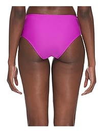 Body Glove Smoothies Traje de baño para dama, estilo retro, sólido, con tiras de alta altura, parte inferior de bikini