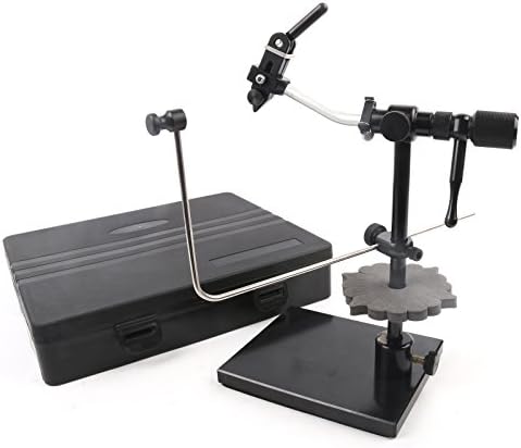 Maxcatch Rotary Fly Tying Vise: Anodized 2024 Aluminum Body with Hard Chromium Carbon Steel Jaw