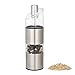 Tastmate Best 2 Jar Dual Spices Grinder/Mill Salt and Pepper Shakers for Adjustable Ceramic Rotor, 304 stainless steel (Original)