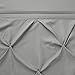 Comfort Spaces Cavoy Bathroom Pintuck Shower Curtain Tufted Ruffle Pattern Modern Elegant Microfiber Fabric Bath Curtains, 72