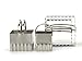 RSVP International Endurance Biscuit Cutters, Rippled Square Set of 4, Stainless