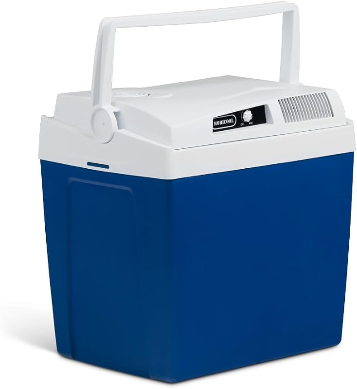 ME24 Glacière électrique portable, 23 litres, 12 V et 230 V pour voiture, camion, camping-car, bateau et prise de courant