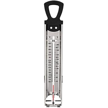 Candy thermometer/digital with clip/maple syrup thermometer/Jam/Sugar/Syrup Thermometer, Stainless Steel Glass Candy Thermometer With Hanging Hook and Non-toxic Aviation Kerosene Rod Core