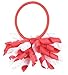 Hair Ties, HipGirl 12pc 3.5''Hair Bow Ponytail Holder W/Korker Ribbon, No Metal Crease Ouchless Elastic Rubber Band with Cheer Bows, Match Outfit and Dress
