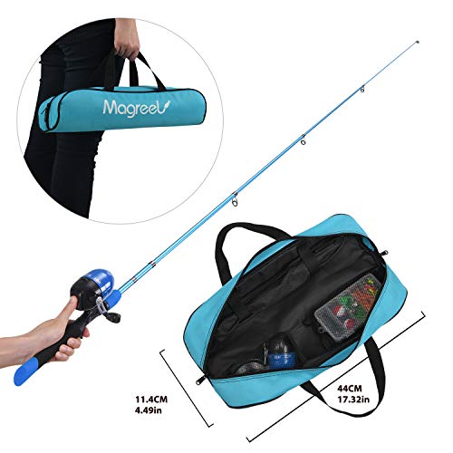 Magreel Kids Fishing Pole, Portable Telescopic Fishing Rod and Reel