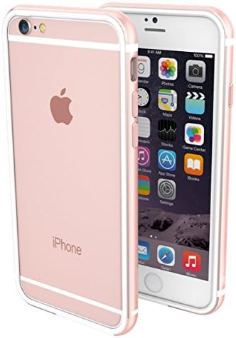K11 Premium Bumper for Apple iPhone 6 Plus/6s Plus - White/Rose Gold, Case, TPU