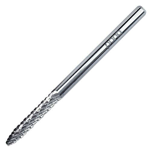 Pana 3/32" Under Nail Cleaner Safety Nail Carbide Bit - Silver Color (Grit: Medium - M) for Electric Dremel Drill Machine
