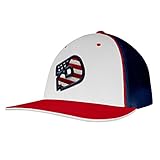 DeMarini D White/Red/Navy Flexfit Trucker Hat