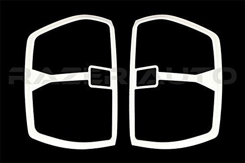Razer Auto 2014-2015 Chevy Chevrolet Silverado 1500 Summit White Taillight Trim Cover