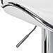 2 pcs Swivel Elegant PU Leather Modern Adjustable Bar Stool Chair Barstool (White)
