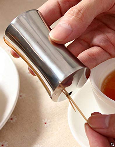 FireKylin 2 Pcs Toothpick Holder, Stainless Steel Dispenser Storage Organizer - Thumbnail 4