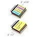 Tueascallk Combination Sticky Notes, Pop-up Self-Adhesive Notes, Portable Self-Stick Note Pads, Spiral Notebook, 3.3