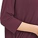 Lacle Women's Loose Fit Swing Tops Flattering Flowy Casual Summer T Shirt( Burgundy Large)