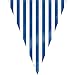 Striped Pennant Banner, 12 Feet, Royal Blue