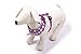Checkered Frills Fashion Puppy Harness for Pets Dog & Cat, Purple Medium