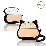 ZAHIUS Airpods Pro Silicone Case Funny Cover Compatible for Apple Airpods Pro[3D Cartoon Snorlax Pattern][Designed for Kids Girl and Boys]
