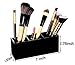 FLYMEI Makeup Brush Holder Organizer, 3 Slot Acrylic Cosmetics Brushes Storage Solution