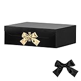 Extra Large Black Gift Box 16x14x5.3 Inches, Big