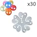 Bonayuanda 30pcs 5 In 1 Clear White Plastic Decorative Decor Balloon Arch Folder Convenient Clips Multiple Accessories (Balloon Clip only ,others not included)