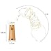 Barisc Wine Bottle Lights with Cork, 10 Packs LED Fairy Lights Battery Operated 6.5ft 20 LEDs Silver Copper Wire (Warm White, Waterproof)
