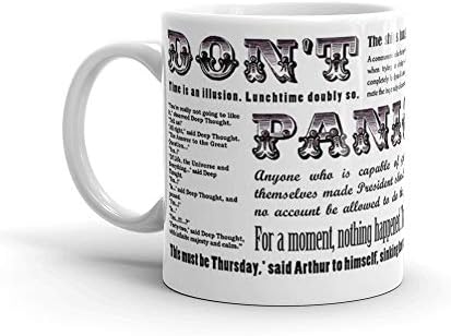 Amazon Com Hitchhiker S Guide To The Galaxy Quotes Mug 11 Oz