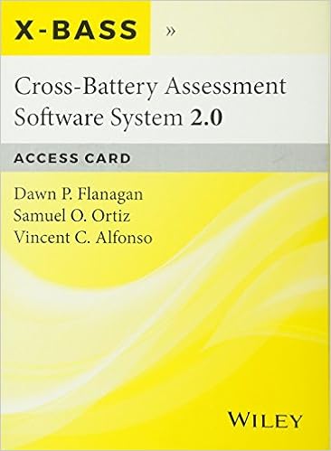 Amazon Com Cross Battery Assessment Software System 2 0 X Bass 2 0 Access Card Ortiz Samuel O Flanagan Dawn P Alfonso Vincent C Books