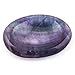 Crystal Allies Gallery 1 Piece 50mm Tumbled Natural Fluorite Worry Stone - with Carrying Pouch