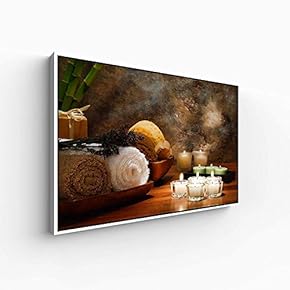 Floating Framed Canvas Wall Art for Living Room, Bedroom Spa Theme Canvas Prints for Home Decoration Ready to Hang - 16x24 inches