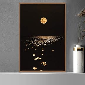 signwin Framed Canvas Wall Art Moon Astronomy &...